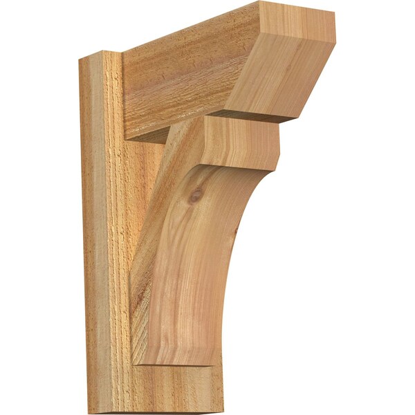 Ekena Millwork Legacy Slat Rough Sawn Outlooker, Western Red Cedar, 6"W x 12"D x 16"H OUT06X12X16LEC06RWR - main